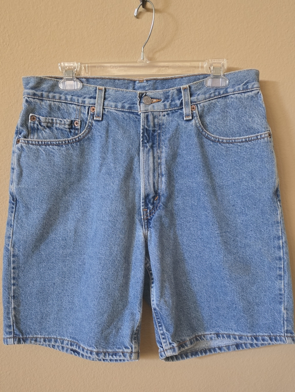 LEVIS Faded Blue Denim Shorts